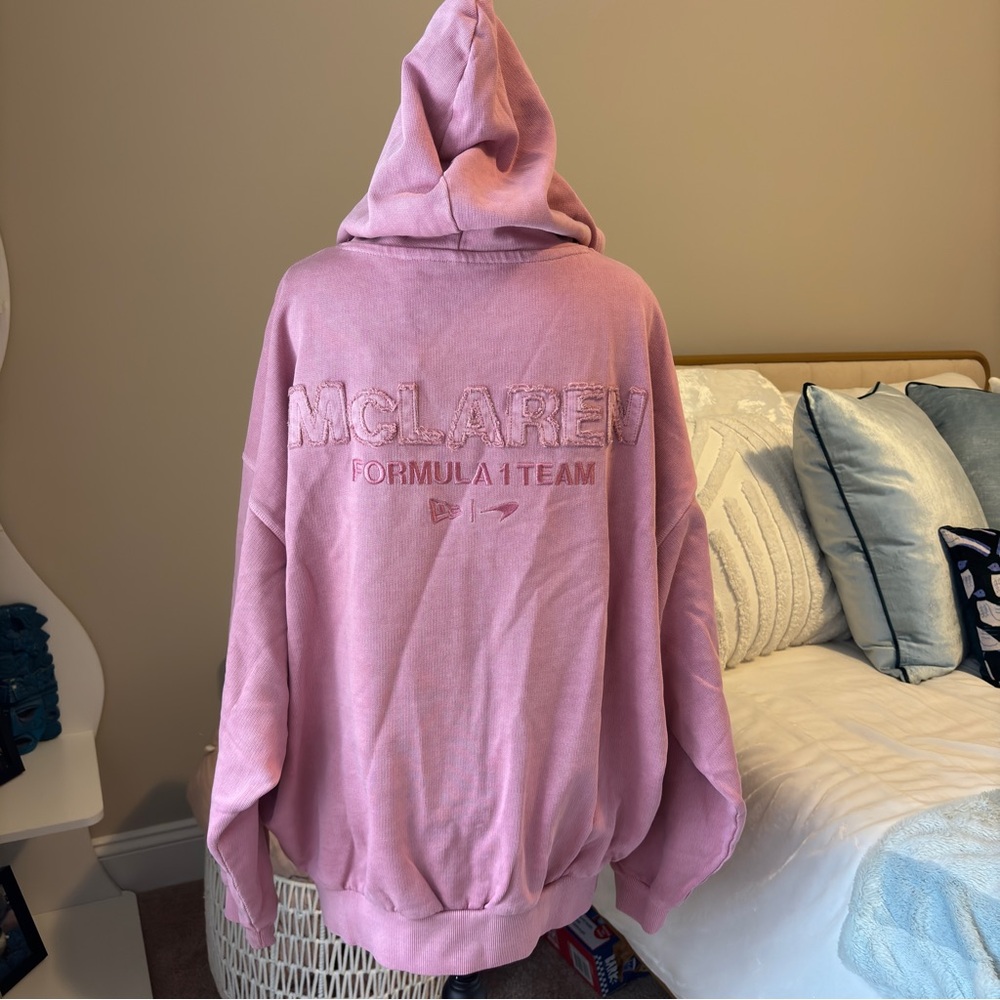 Men's Formula 1 McLaren Pink Zip-Up Sweater - Picture 5 of 8